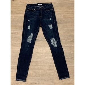 New Good American Distressed High Waisted Jeans